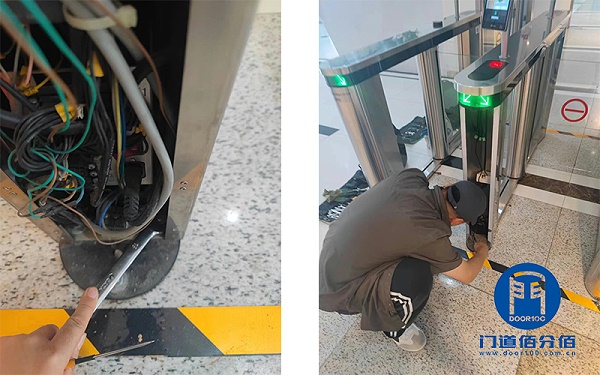 案例丨維修寶盾擺式速通門基座晃動故障