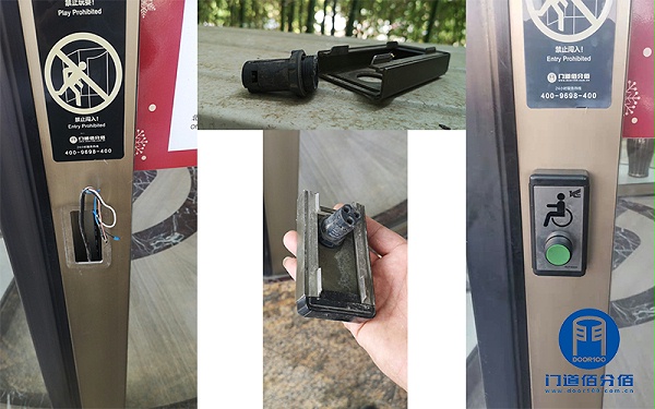 銀行進(jìn)出口旋轉(zhuǎn)門殘疾人按鈕維修更換