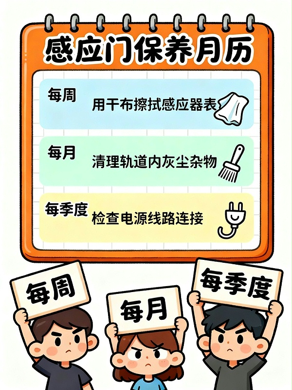 感應(yīng)門保養(yǎng)月歷無水印