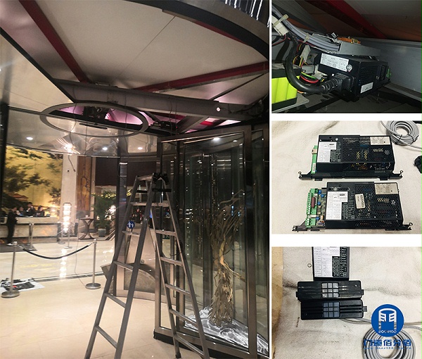 福建福州某洲際酒店自動(dòng)旋轉(zhuǎn)門(mén)平移功能維修服務(wù)案例