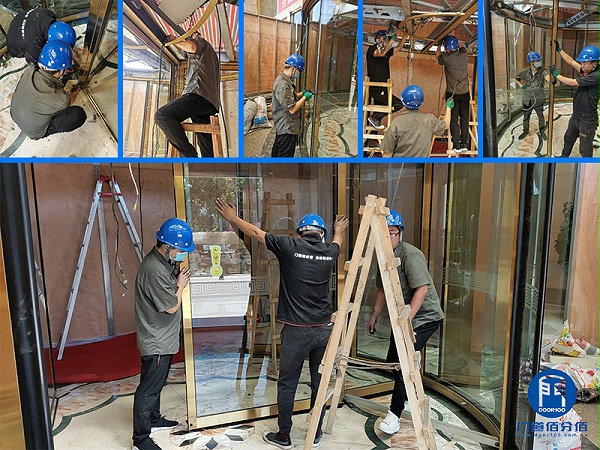 以舊換新案例丨北京金臺(tái)飯店大成路分店電動(dòng)旋轉(zhuǎn)門整體更換項(xiàng)目