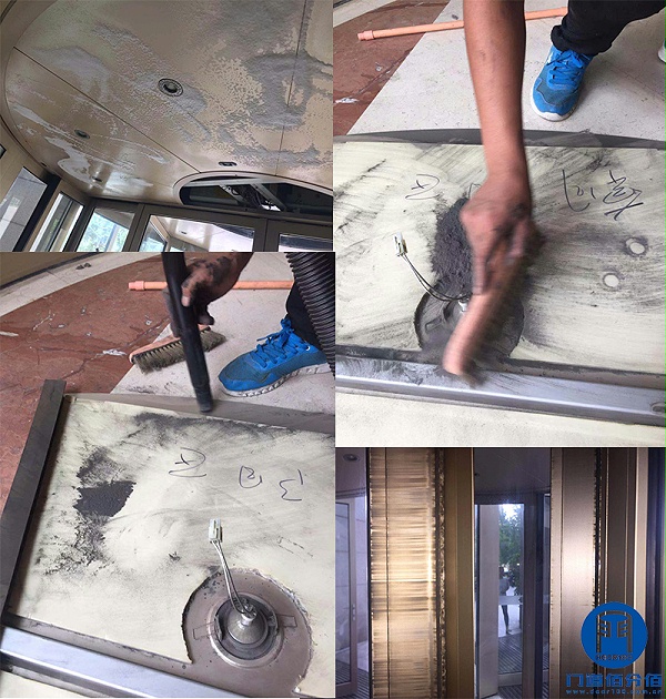 北京市某塔樓進(jìn)出口凱必盛（KBB）旋轉(zhuǎn)門(mén)定期大保養(yǎng)服務(wù)保養(yǎng)清潔