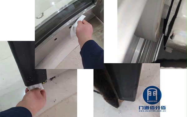 定期維護(hù)，保障壽命丨旋轉(zhuǎn)兩翼電動(dòng)門護(hù)理保養(yǎng)案例