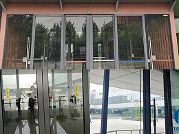 北京海淀區(qū)中關(guān)村軟件園自動平移門拆裝服務(wù)案例