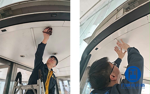 酒店門面煥新術(shù)之旋轉(zhuǎn)門保養(yǎng)工作紀(jì)實(shí)