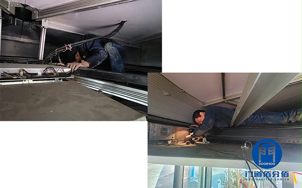 北京某公司辦公樓自動(dòng)旋轉(zhuǎn)門中間平移門維修服務(wù)