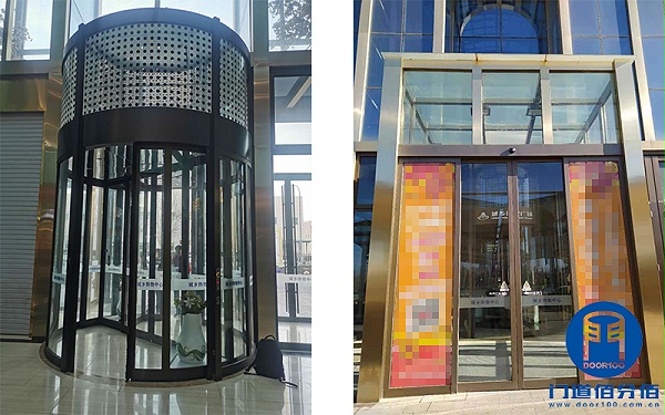 商場多樘自動旋轉(zhuǎn)門與自動平滑門維修保養(yǎng)實例