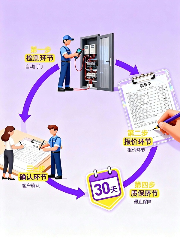 四步維修流程圖無水印