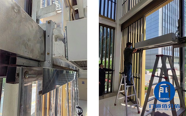 松下自動門配件皮帶、掛輪組件維修案例