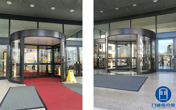 寫字樓出入口電動(dòng)旋轉(zhuǎn)門皮帶維修與鑰匙更換