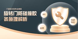 旋轉(zhuǎn)門防碰撞膠條原理解析：守護安全的關(guān)鍵防線