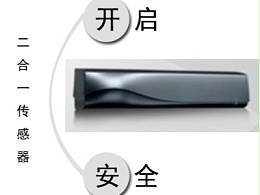 自動(dòng)門二合一復(fù)合型感應(yīng)器，兼?zhèn)涓袘?yīng)開啟與安全防護(hù)功能