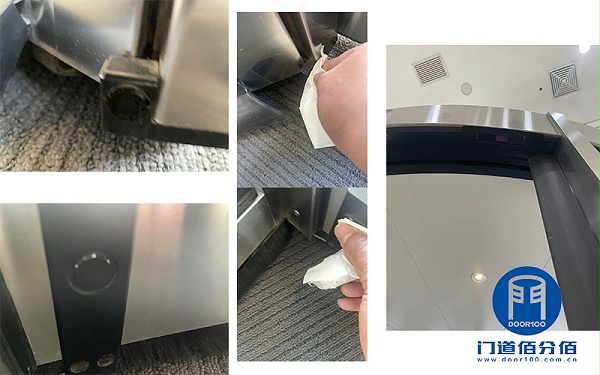 北京西城區(qū)大廈進(jìn)出口多瑪兩翼門安全巡檢