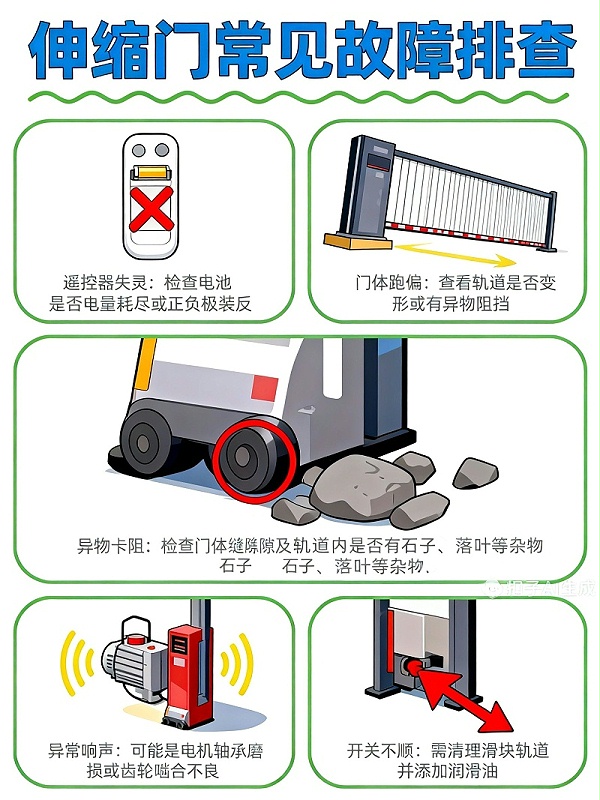 伸縮門故障排查無水印
