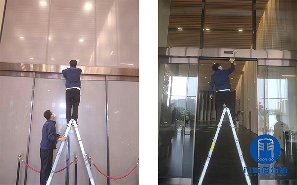 大廈門(mén)區(qū)旋轉(zhuǎn)門(mén)、自動(dòng)門(mén)和平衡門(mén)保養(yǎng)案例