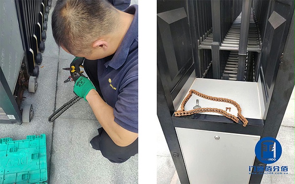 案例丨紅門品牌電動伸縮門故障維修