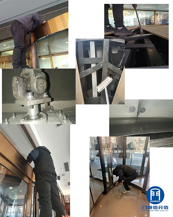 酒店入口門區(qū)旋轉門與地彈門保養(yǎng)項目