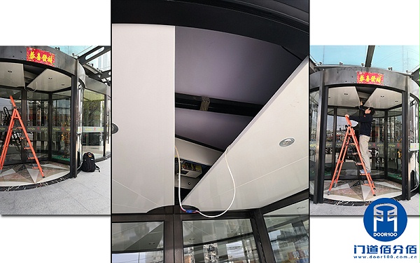 門道佰分佰技術人員自動平滑門控制器更換
