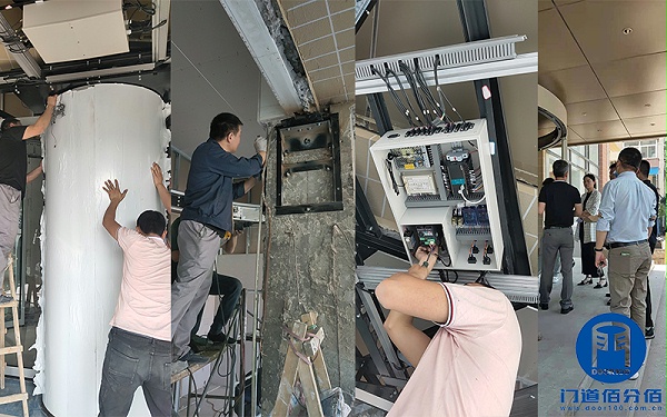 中國建材集團(tuán)旗下大廈兩翼自動環(huán)柱旋轉(zhuǎn)門工程案例