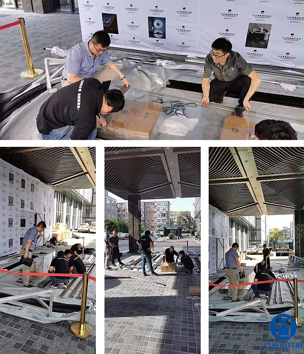 北京某酒店旋轉(zhuǎn)門門區(qū)以舊換新改造服務(wù)案例