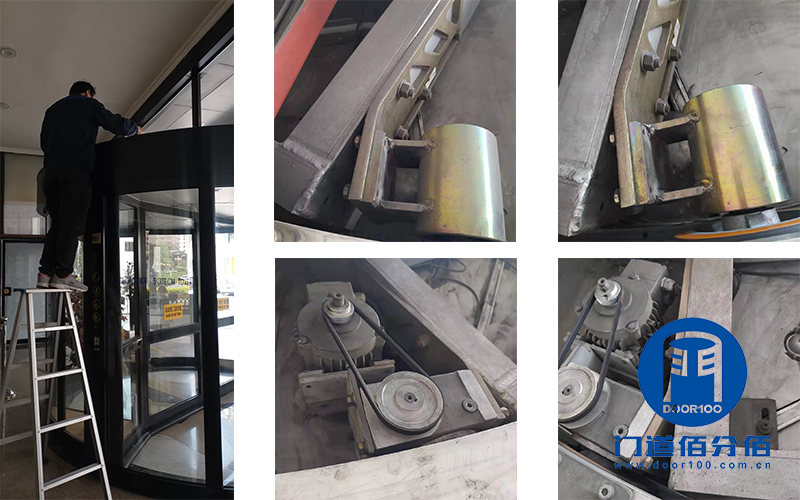 KBB自動旋轉(zhuǎn)門除塵維護過程