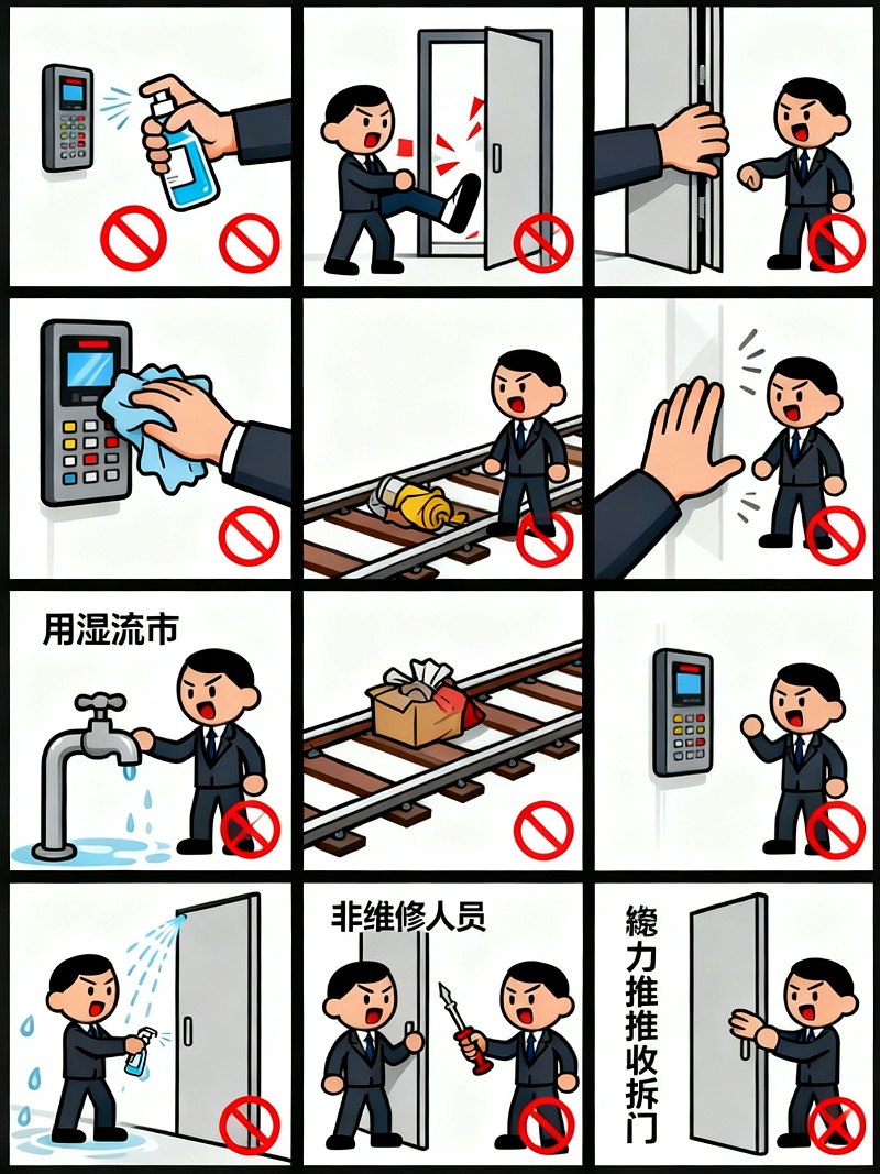 感應(yīng)門錯誤行為無水印