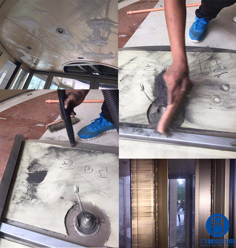 北京市某塔樓進出口凱必盛（KBB）旋轉(zhuǎn)門定期大保養(yǎng)服務保養(yǎng)清潔