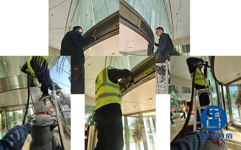 酒店門面煥新術(shù)之旋轉(zhuǎn)門保養(yǎng)工作紀(jì)實(shí)