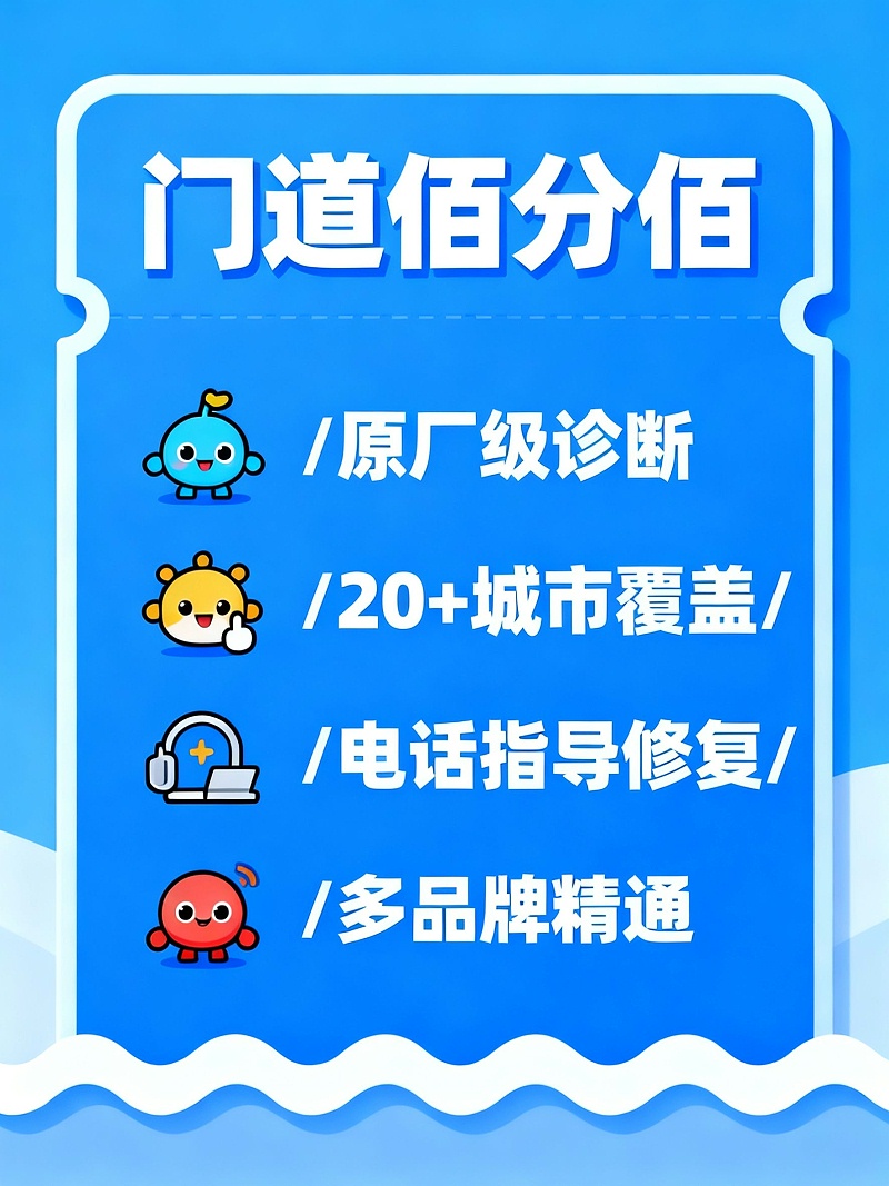 卡通服務海報無水印