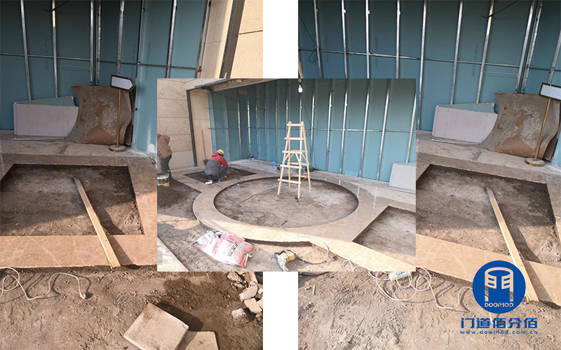 中石化北京會議中心自動旋轉門門區(qū)地面改造與整體電器升級服務案例