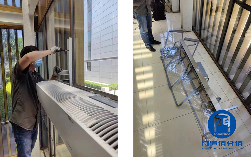 松下自動門配件皮帶、掛輪組件維修案例