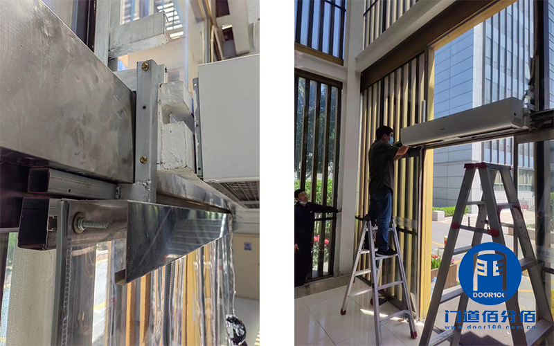 松下自動門配件皮帶、掛輪組件維修案例