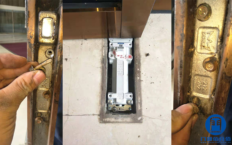 山東農(nóng)信社旋轉(zhuǎn)門邊門地彈簧維修服務(wù)案例