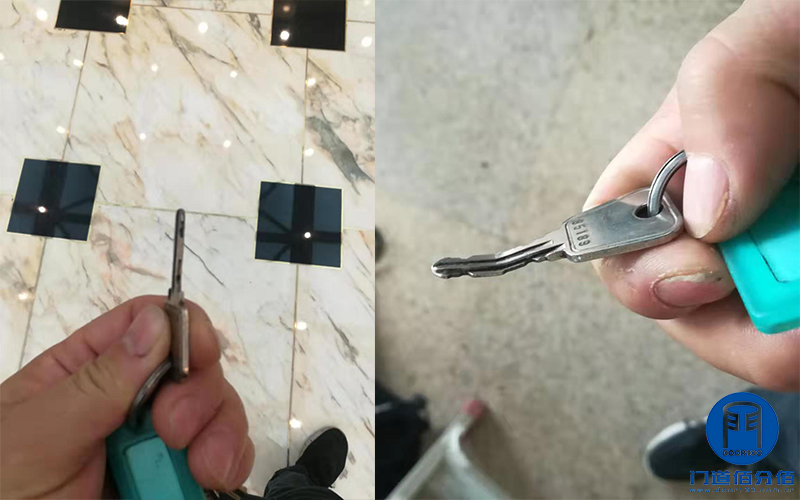 寫(xiě)字樓出入口電動(dòng)旋轉(zhuǎn)門(mén)皮帶維修與鑰匙更換