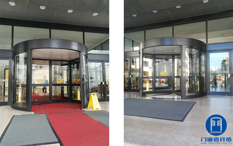 寫(xiě)字樓出入口電動(dòng)旋轉(zhuǎn)門(mén)皮帶維修與鑰匙更換