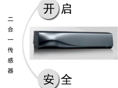 自動(dòng)門二合一復(fù)合型感應(yīng)器，兼?zhèn)涓袘?yīng)開啟與安全防護(hù)功能