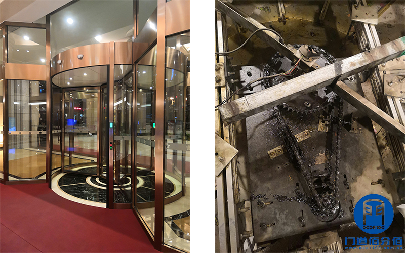 安徽金寨某花園酒店聞軒自動(dòng)三翼旋轉(zhuǎn)門(mén)大保養(yǎng)服務(wù)