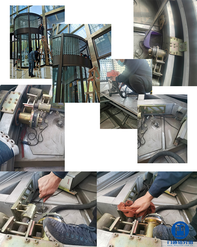 維保服務(wù)案例丨大型旋轉(zhuǎn)自動(dòng)門保養(yǎng)清潔服務(wù)