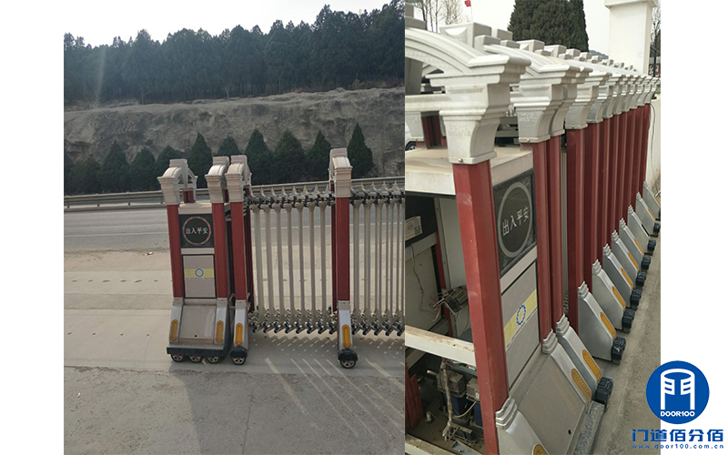 濟(jì)南書畫城電動(dòng)伸縮門不能使用故障維修服務(wù)案例