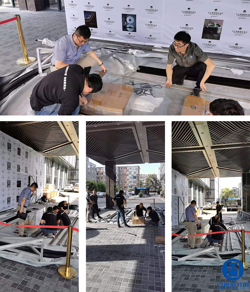 北京某酒店旋轉(zhuǎn)門(mén)門(mén)區(qū)以舊換新改造服務(wù)案例