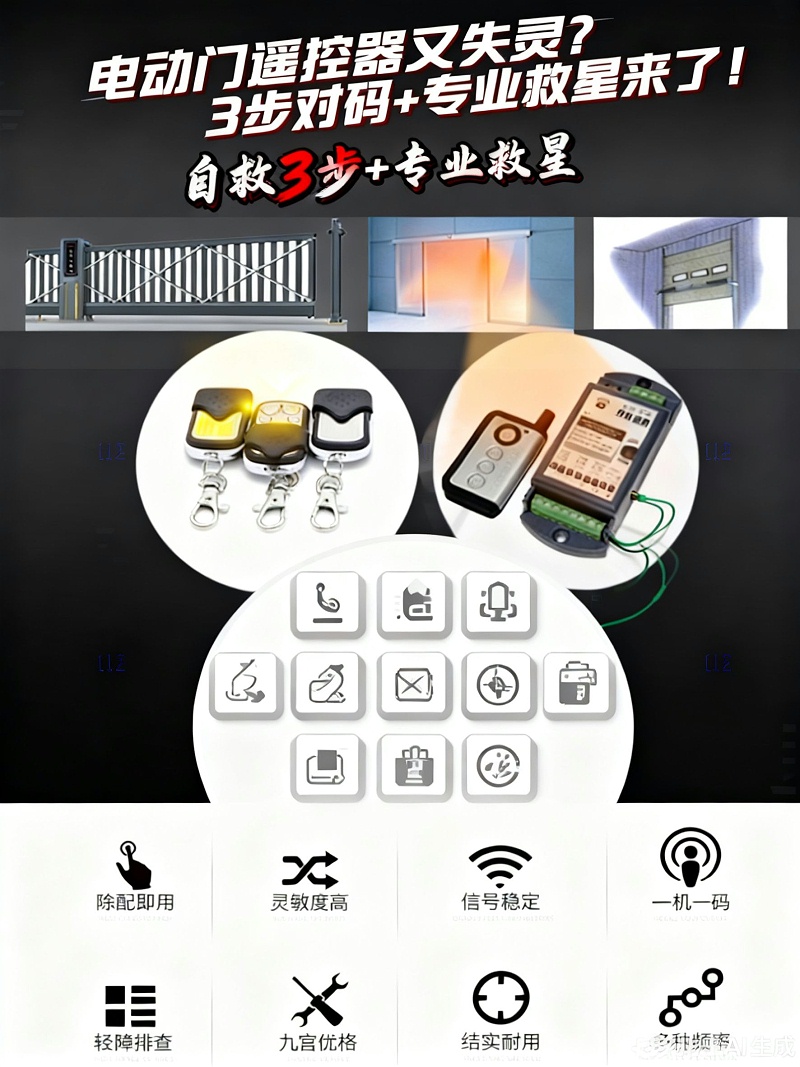 電動門遙控海報無水印