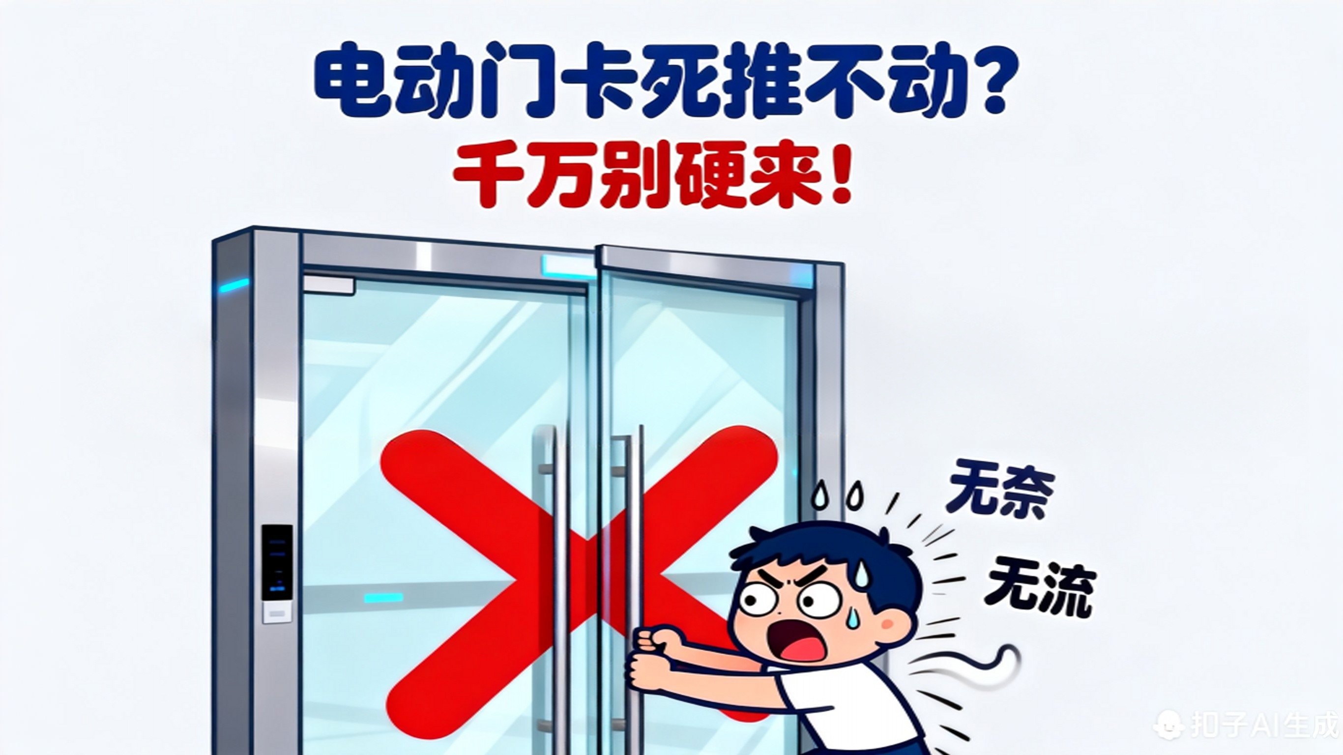 電動門手動推不動？別硬來！這些原因在作祟