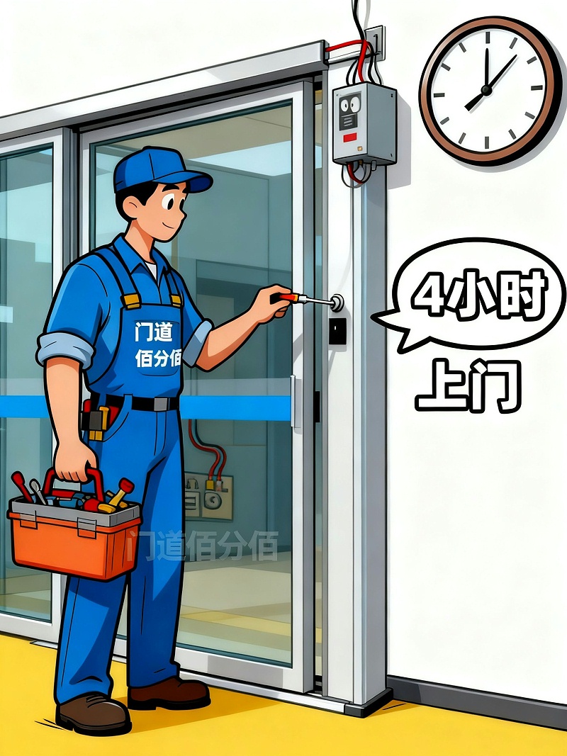 修后感應(yīng)門(mén)工服