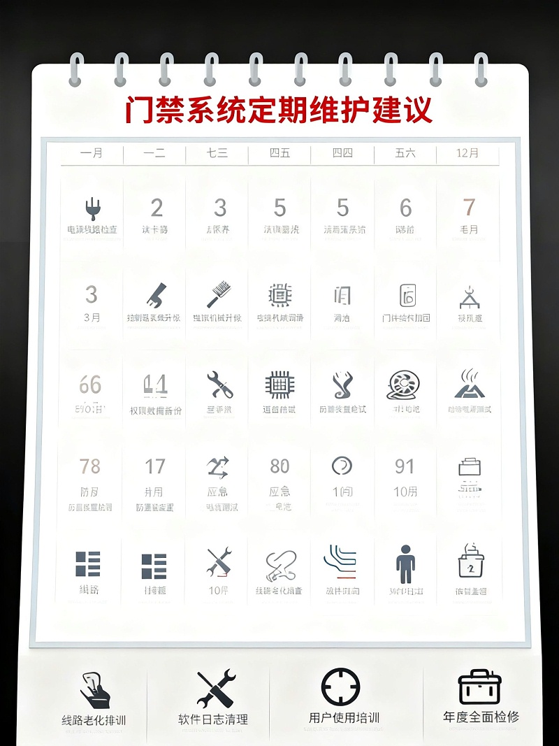 門禁維護(hù)日歷無水印